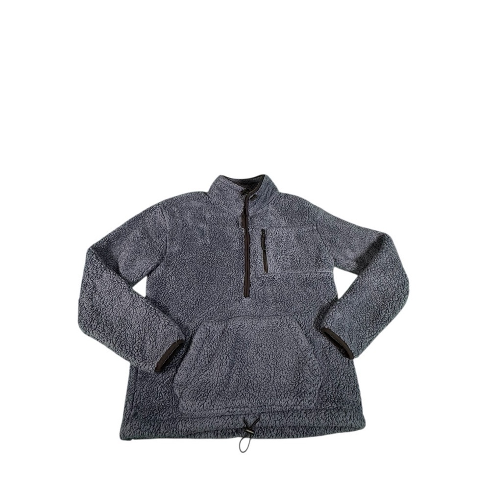 Victoria’s Secret PINK Sherpa Fleece Pullover XS Women’s Quarter Zip Blue Cozy